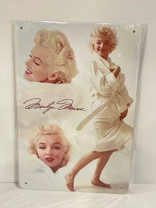 Vintage Style Tin Sign Size A4<br><b style="color: #03236a;">3-427</b><br><b style="color: #03236a;">Marilyn Monroe</b>