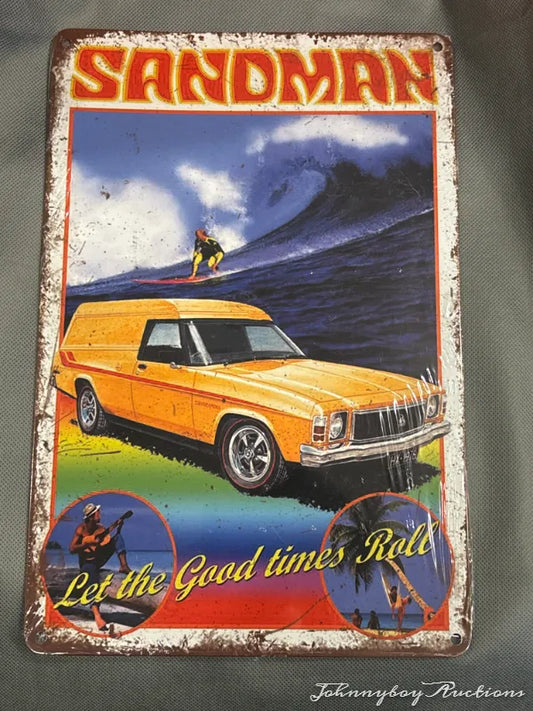 Vintage Style Tin Sign Size A4<br><b style="color: #03236a;">2-231</b><br><b style="color: #03236a;">Sandman</b>
