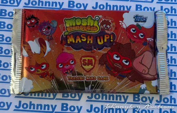 Rare Topps Moshi Monsters Mash Up Trading Cards Sealed Booster Packet  SubTitle 6 Cards in Pack, 3-390