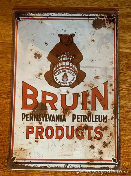 Vintage Style Tin Sign Size A4<br><b style="color: #03236a;">3-295</b><br><b style="color: #03236a;">Bruin</b>