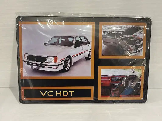 Vintage Style Tin Sign Size A4<br><b style="color: #03236a;">3-319</b><br><b style="color: #03236a;">VC HDT Commodore</b>