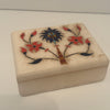 White Marble Jewellery Box Inlays<br><b style="color: #03236a;">E-01</b><br><b style="color: #03236a;">Hand Made In India</b>