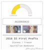 2016 First Prefix AA16 Serial Number $5 Five Dollar Banknote Circulated<br><b style="color: #03236a;">1-108</b>
