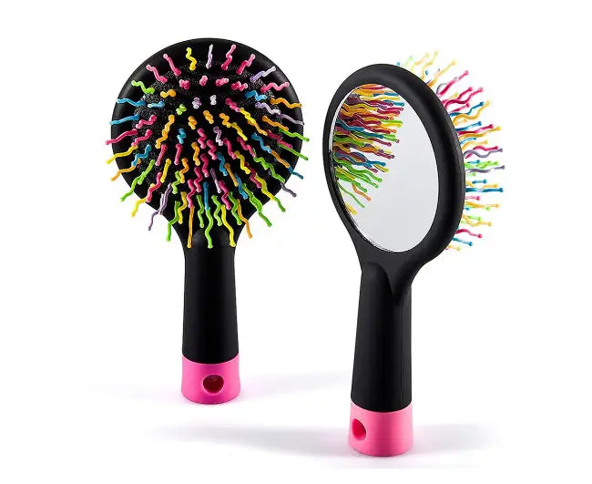 Rainbow Volume S Detangling Hair Brush with Mirror<br><b style="color: #03236a;">JBAU1411</b><br><b style="color: #03236a;">RRP $19.99</b>