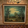 Painting Scenery Signed By STVART<br><b style="color: #03236a;">P-03</b><br><b style="color: #03236a;">Sold As Is</b>