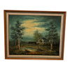 Painting Scenery Signed By STVART<br><b style="color: #03236a;">P-03</b><br><b style="color: #03236a;">Sold As Is</b>