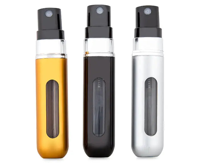 Pocket Perfume Refillable Spray Bottle 5mL<br><b style="color: #03236a;">JBAU1479</b><Br><b style="color: #03236a;">Pack of 3</b>