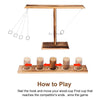 Hook & Ring Toss Game Table Top Adults Drinking Battle Handmade Kit<br><b style="color: #03236a;">E-04</b><br><b style="color: #03236a;">Great For Parties</b>