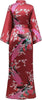 Stunning Japanese Silk Kimono with Peacocks <br><b style="color: #03236a;">1-68</b><br><b style="color: #03236a;">One Size Fits All</b>