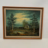 Painting Scenery Signed By STVART<br><b style="color: #03236a;">P-03</b><br><b style="color: #03236a;">Sold As Is</b>