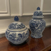 Blue & White Ginger Jars Vase <br><b style="color: #03236a;">E-02</b><br><b style="color: #03236a;">Preloved</b>