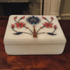 White Marble Jewellery Box Inlays<br><b style="color: #03236a;">E-01</b><br><b style="color: #03236a;">Hand Made In India</b>