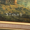 Painting Scenery Signed By STVART<br><b style="color: #03236a;">P-03</b><br><b style="color: #03236a;">Sold As Is</b>