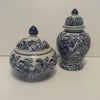 Blue & White Ginger Jars Vase <br><b style="color: #03236a;">E-02</b><br><b style="color: #03236a;">Preloved</b>