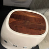 Smeg Retro Style Knife Block<br><b style="color: #03236a;">Beige Cream</b>