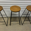 4 x Freedom Kitchen Bar Stools Black Metal with timber seats.<br><b style="color: #03236a;">1-PRS2</b><br><b style="color: #03236a;">Beautiful Preloved Stools</b>