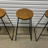 4 x Freedom Kitchen Bar Stools Black Metal with timber seats.<br><b style="color: #03236a;">1-PRS2</b><br><b style="color: #03236a;">Beautiful Preloved Stools</b>
