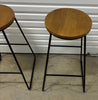 4 x Freedom Kitchen Bar Stools Black Metal with timber seats.<br><b style="color: #03236a;">1-PRS2</b><br><b style="color: #03236a;">Beautiful Preloved Stools</b>