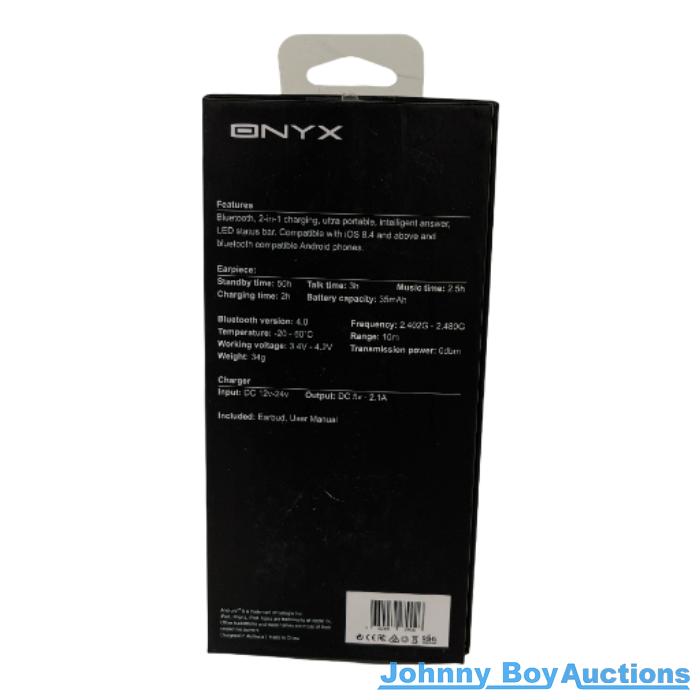 Onyx Cruzr2 Bluetooth Headset<br><br><b style="color: #03236b;">JBAU1321</b><br><br><b style="color: #03236b;">RRP $99</b>