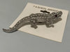 Fashion Brooch Crocodile<br><b style="color: #03236a;">JBAU114</b><br><b style="color: #03236a;">Size 72mm</b>