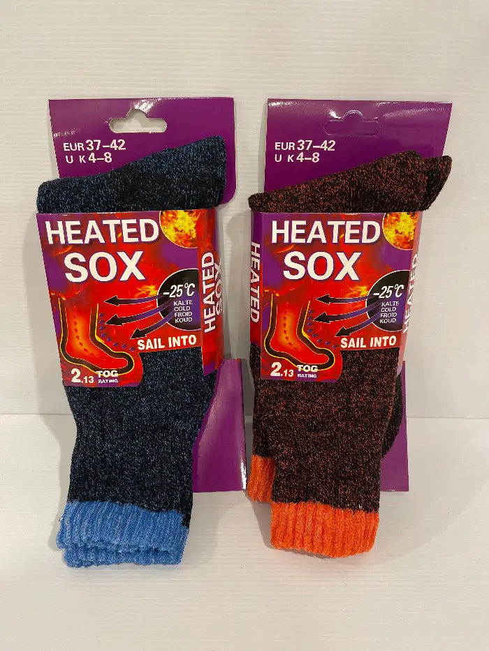 Ladies Heated Socks<br><b style="color: #03236a;">JBAU244</b><br><b style="color: #03236a;">2.13 Tog</b>