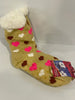Anti Slip Womens Bedtime Socks<br><b style="color: #03236a;">JBAU417</b><br><b style="color: #03236a;">Love Hearts</b>