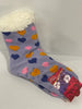 Anti Slip Womens Bedtime Socks<br><b style="color: #03236a;">JBAU419</b><br><b style="color: #03236a;">Purple</b>