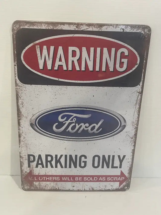 Vintage Style Tin Sign<br><b style="color: #03236a;">4-561</b><br><b style="color: #03236a;">Ford</b>