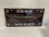 Vintage Style Tin Number Plate Sign<br><b style="color: #03236a;">JBAU540</b><br><b style="color: #03236a;">Aston Martin</b>