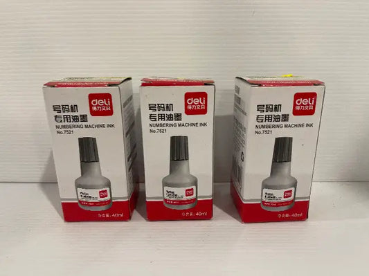 Numbering Machine Ink<br><b style="color: #03236a;">JBAU740</b><br><b style="color: #03236a;">Lot of 3</b>
