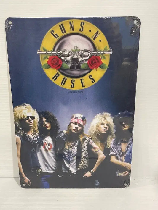 Vintage Style Tin Sign Size A4<br><b style="color: #03236a;">JBAU767</b><br><b style="color: #03236a;">Guns 'N' Roses</b>