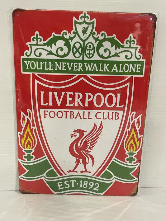 Vintage Style Tin Sign Size A4<br><b style="color: #03236a;">JBAU787</b><br><b style="color: #03236a;">Liverpool</b>