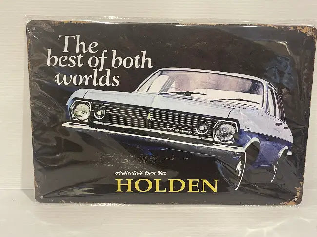 Vintage Style Tin Sign Size A4<br><b style="color: #03236a;">JBAU792</b><br><b style="color: #03236a;">Holden</b>