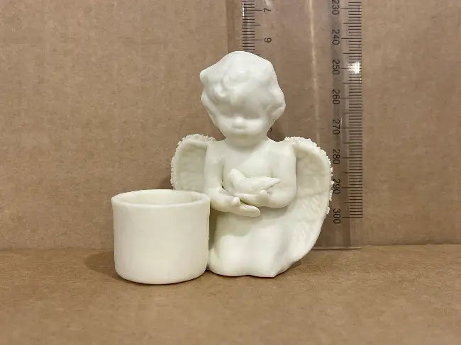 Cherub Candle Holders<br><b style="color: #03236a;">JBAU1023</b><br><b style="color: #03236a;">Lot of 2</b>
