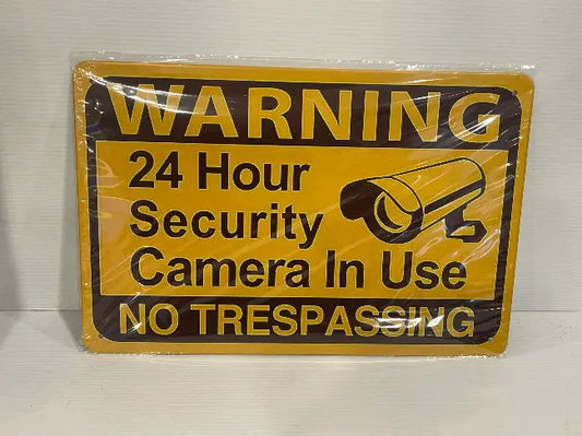 Vintage Style Tin Sign Size A4<br><b style="color: #03236a;">JBAU1034</b><Br><b style="color: #03236a;">Warning</b>