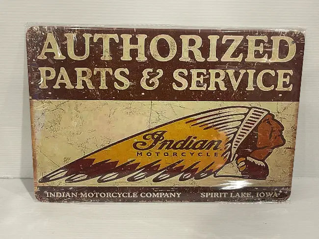 Vintage Style Tin Sign Size A4<br><b style="color: #03236a;">JBAU1092</b><br><b style="color: #03236a;">Indian</b>