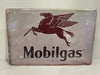 Vintage Style Tin Sign Size A4<br><b style="color: #03236a;">JBAU1096</b><br><b style="color: #03236a;">Mobilgas</b>