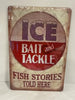 Vintage Style Tin Sign Size A4<br><b style="color: #03236a;">JBAU1102</b><br><b style="color: #03236a;">Ice</b>