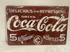 Vintage Style Tin Sign Size A4<br><b style="color: #03236a;">JBAU1121</b><br><b style="color: #03236a;">Coca Cola</b>