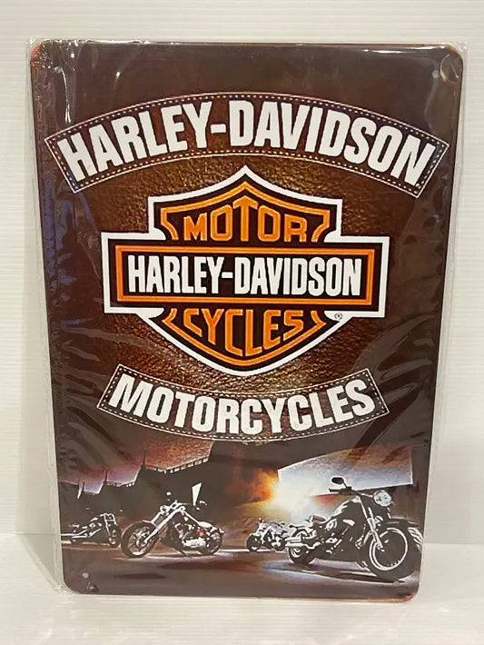 Vintage Style Tin Sign Size A4<br><b style="color: #03236a;">2-286</b><br><b style="color: #03236a;">Harley Davidson</b>