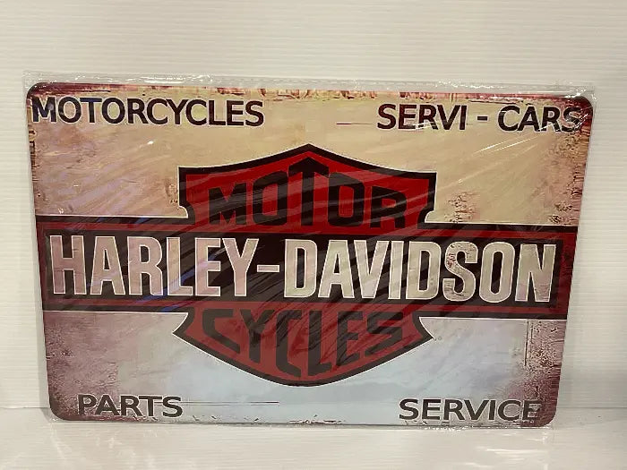 Vintage Style Tin Sign Size A4<br><b style="color: #03236a;">JBAU1529</b><br><b style="color: #03236a;">Harley Davidson</b>