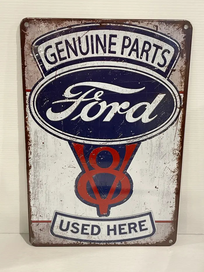 Vintage Style Tin Sign Size A4<br><b style="color: #03236a;">JBAU1675</b><br><b style="color: #03236a;">Ford</b>