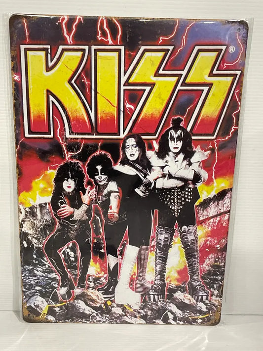 Vintage Style Tin Sign Size A4<br><b style="color: #03236a;">JBAU1690</b><br><b style="color: #03236a;">KIZZ</b>