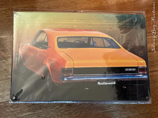 Vintage Style Tin Sign Size A4<br><b style="color: #03236a;">1-54</b><br><b style="color: #03236a;">Holden Monaro</b>
