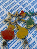 Disney Princesses Metal Charm Key Chain Belle Cinderella Ariel Sleeping Beauty