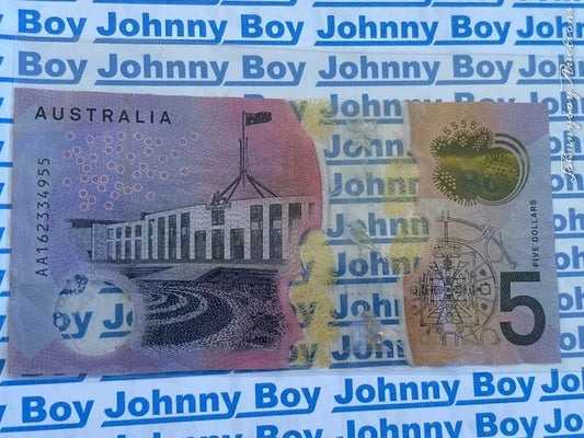 Australia 2016 EJ First Prefix 5 Dollar Banknote Circulated<br><b style="color: #03236a;">1-115</b>