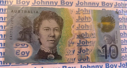 2017 Last Prefix EA17 Serial Number $10 Ten Dollar Banknote Circulated<br><b style="color: #03236a;">2-204</b><br><b style="color: #03236a;">$10 EA hast Prefix</b>