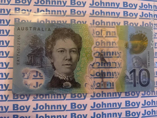 2017 Last Prefix EA17 Serial Number $10 Ten Dollar Banknote Circulated<br><b style="color: #03236a;">2-205</b><br><b style="color: #03236a;">$10 EA Lost Profix</b>