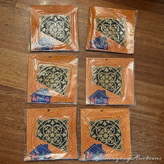 Lot of 6 Coasters Unique Design<br><b style="color: #03236a;">3-333</b>