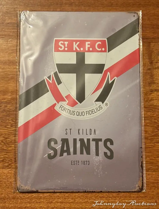 Vintage Style Tin Sign Size A4<br><b style="color: #03236a;">3-410</b><br><b style="color: #03236a;">Saints</b>
